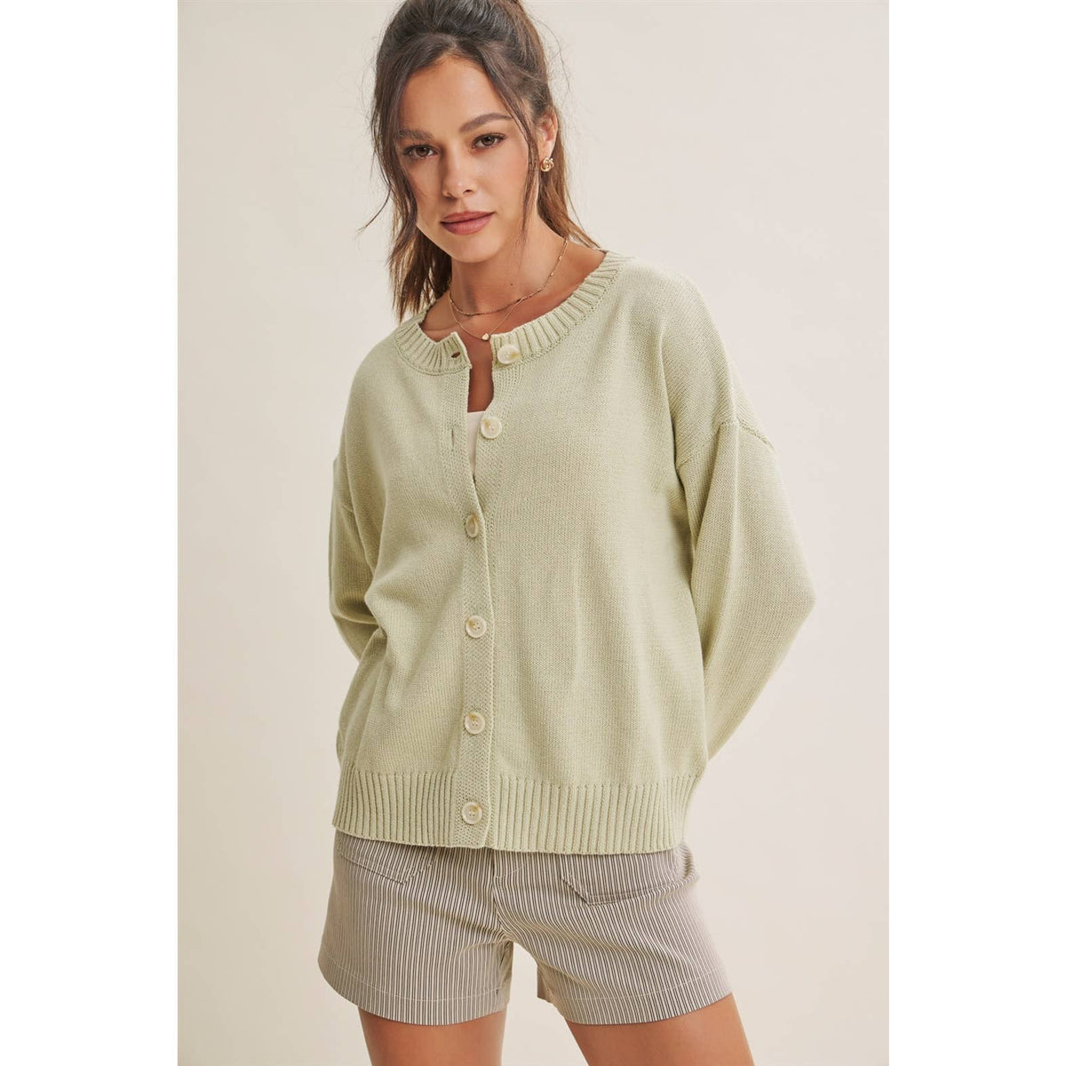 SOFT BREEZE COTTON BLEND EVERYDAY SWEATER CARDIGAN