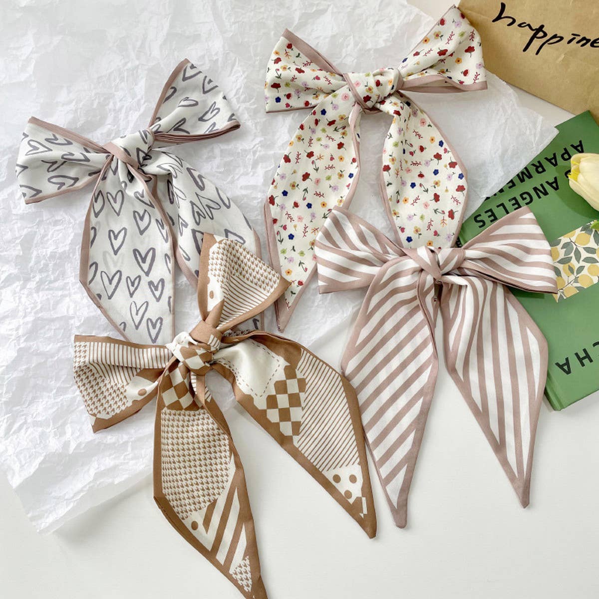 Neutral Long Twilly Scarf