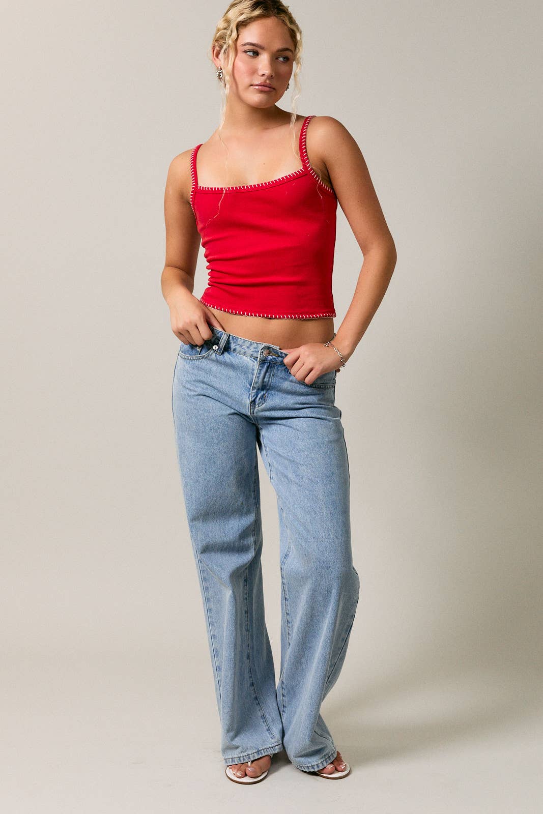 TANK TOP WITH TRIM DETAIL