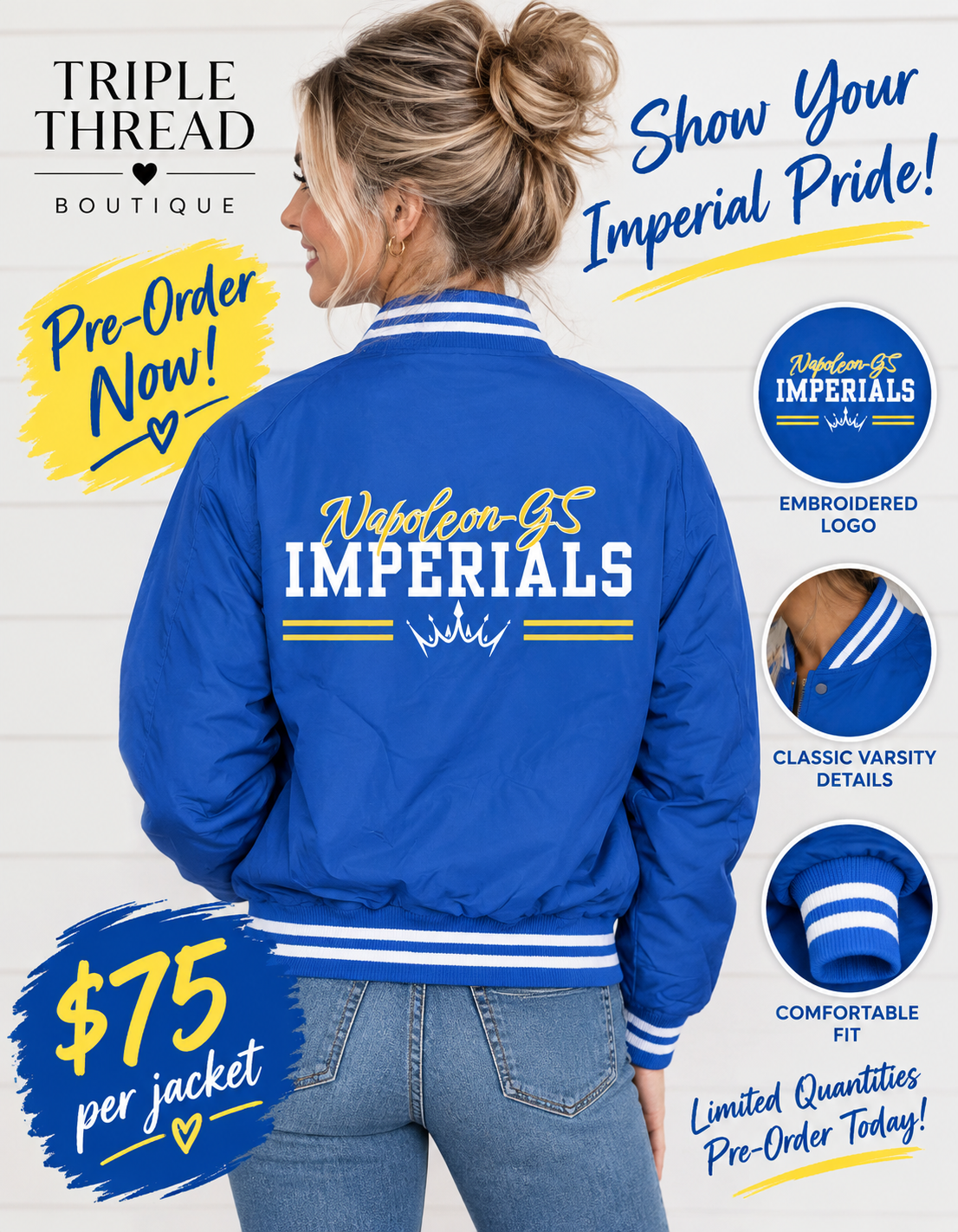 Pre-Order NGS Imperial Varsity Jacket