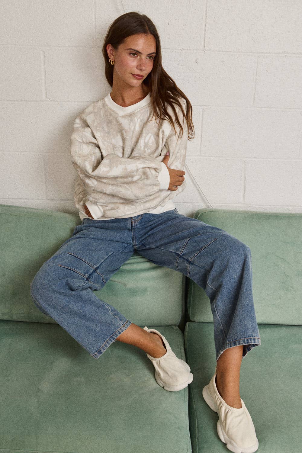 Woodland Camo Crewneck Sweatshirt