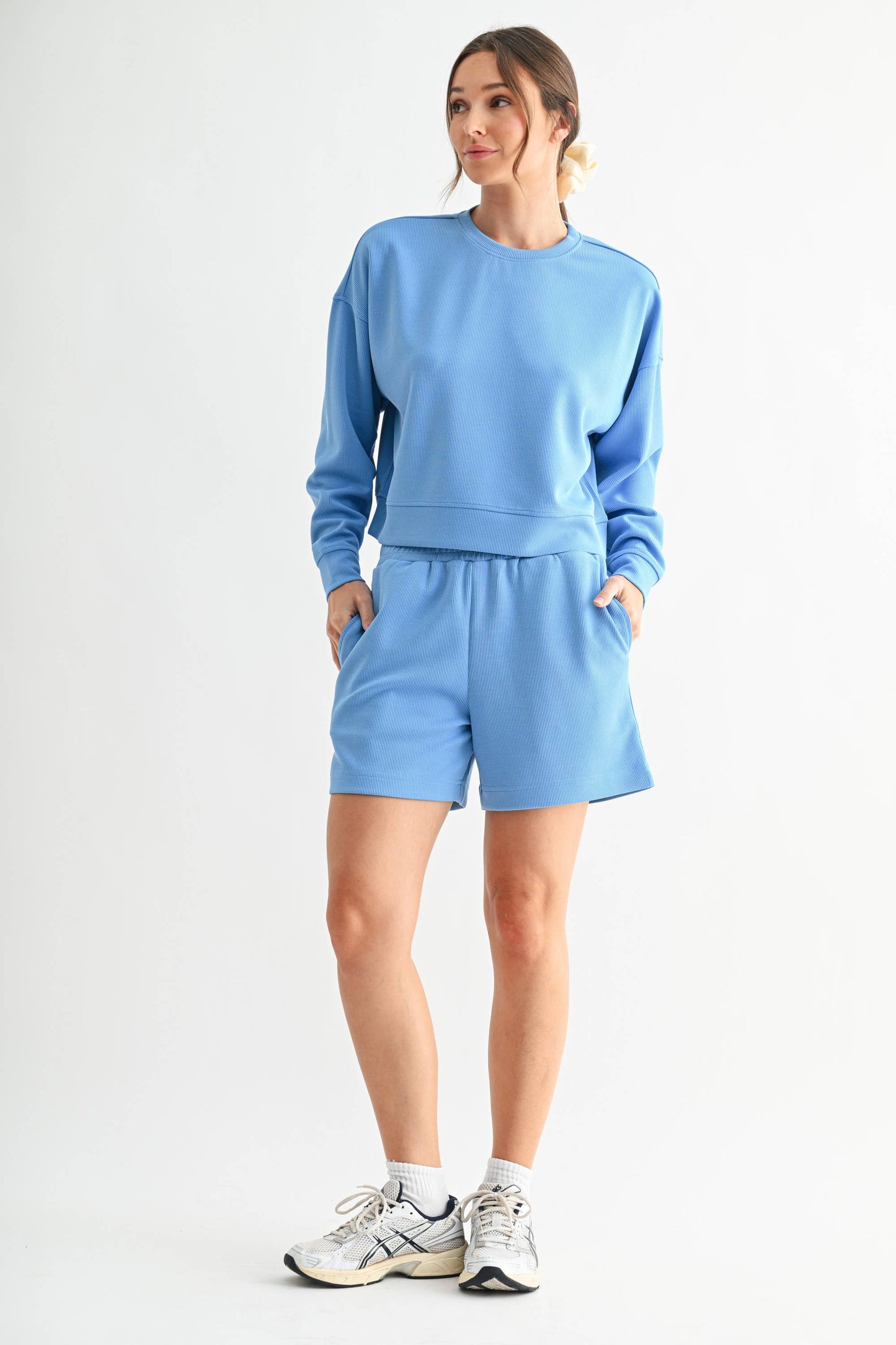 Luxe Sand Wash Rib Sweater