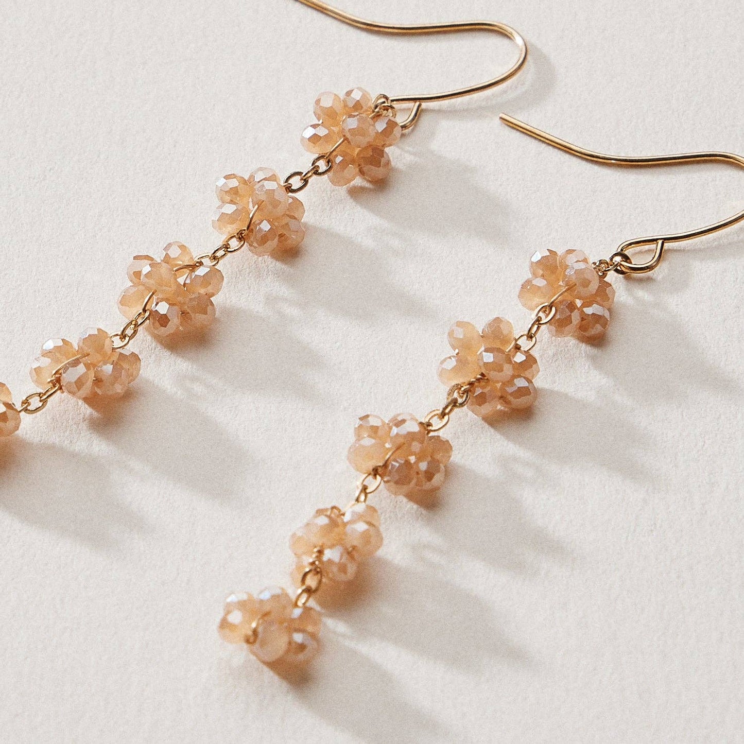 Crystal Cluster Drop Earrings