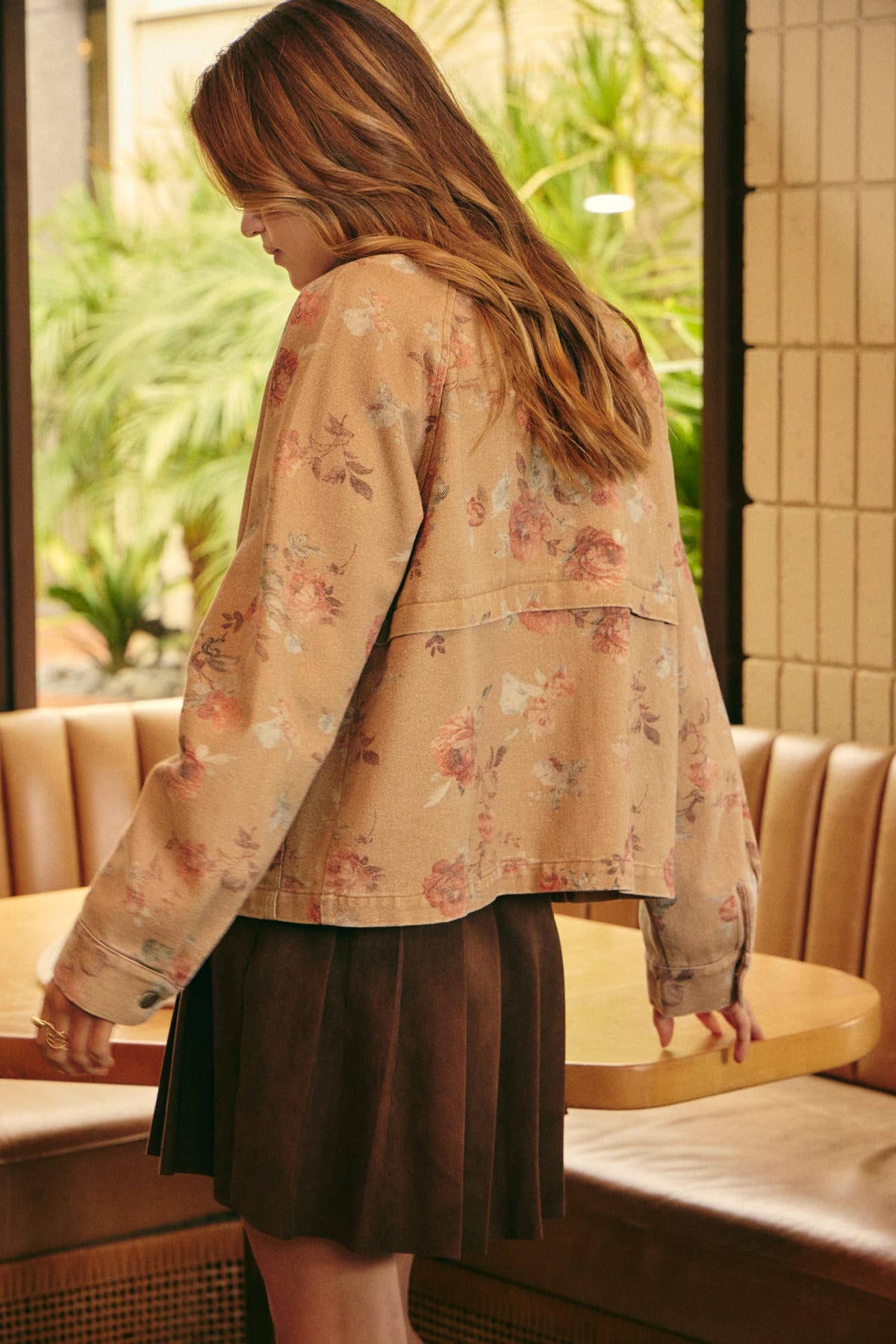 WILD ROSE VINTAGE GARMENT-WASHED TWILL JACKET