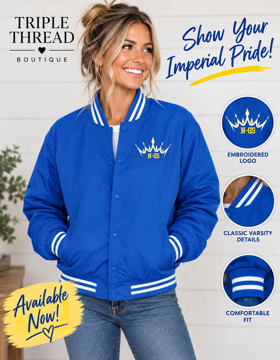 Pre-Order NGS Imperial Varsity Jacket