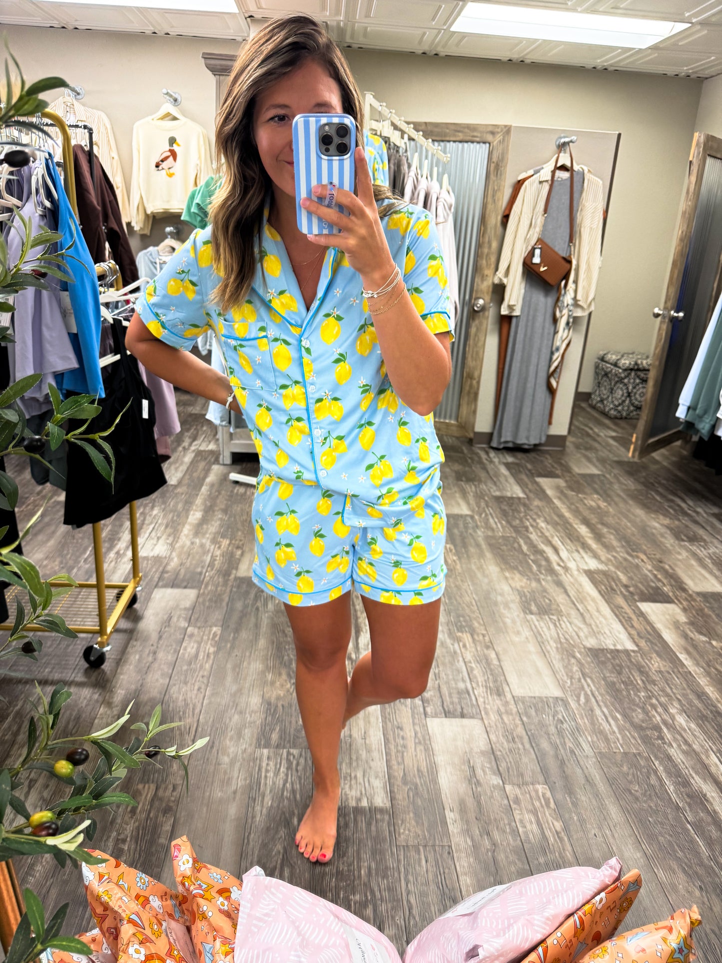 Zesty Lemons Wholesale Pajama Sets