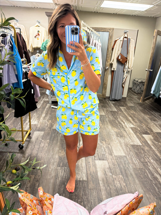 Zesty Lemons Wholesale Pajama Sets
