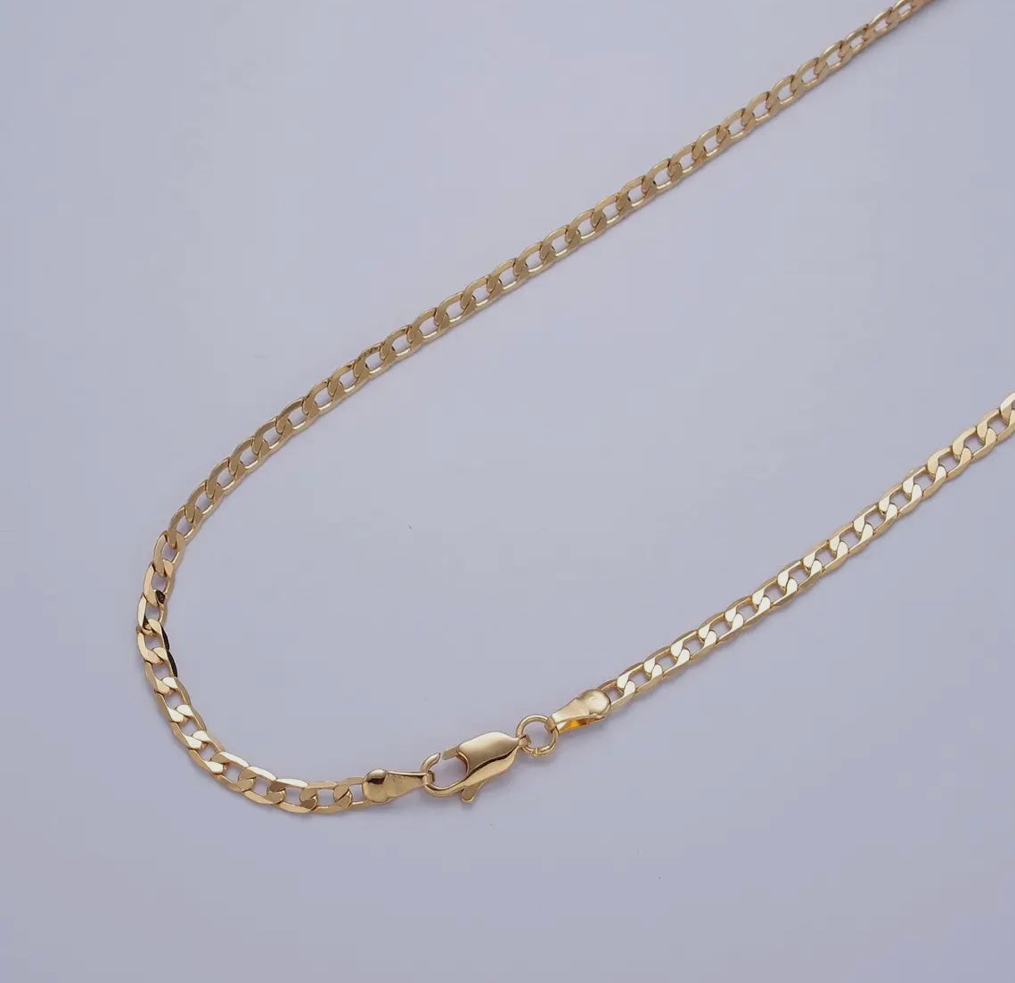 Dainty Flat Curb Chain