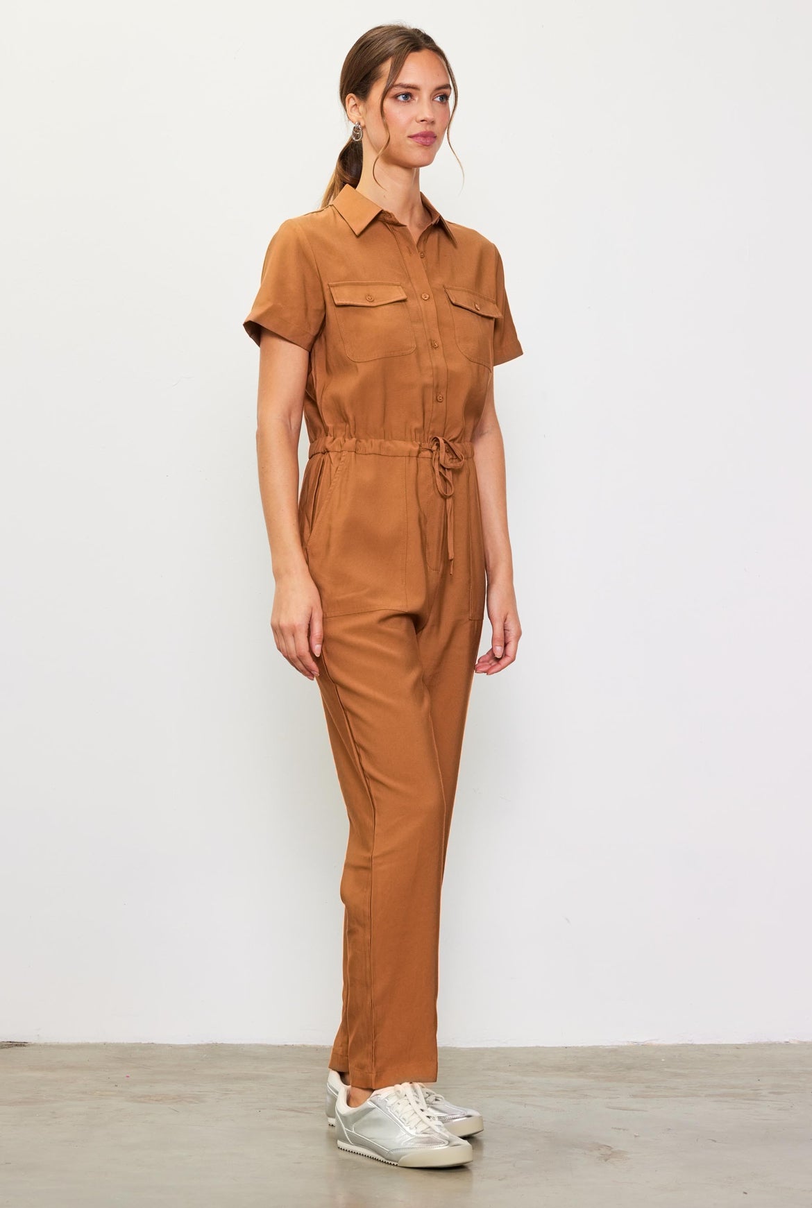 Utility Short Sleeve Jumpsuit