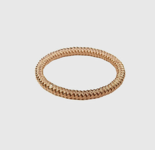 Rose Gold Tight Twist Stretch Bracelet