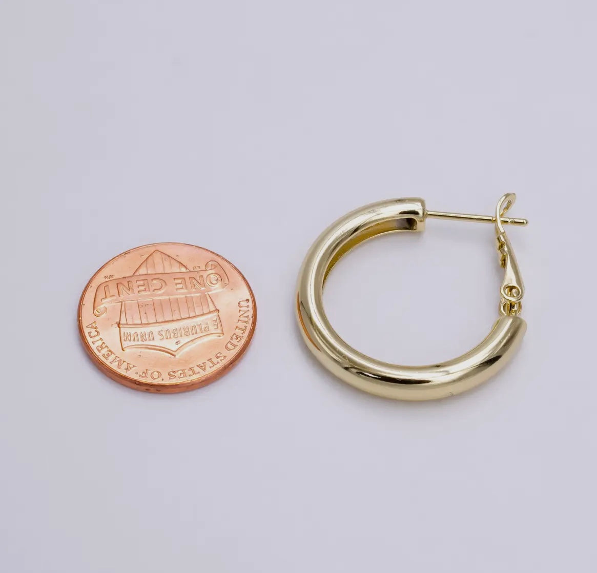 14 K Gold Filled 25mm Hoop Earrings