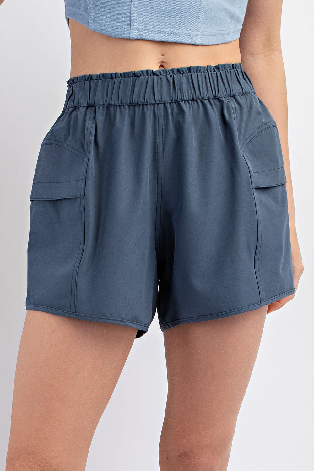 Heavy Poly Stretch Woven Short