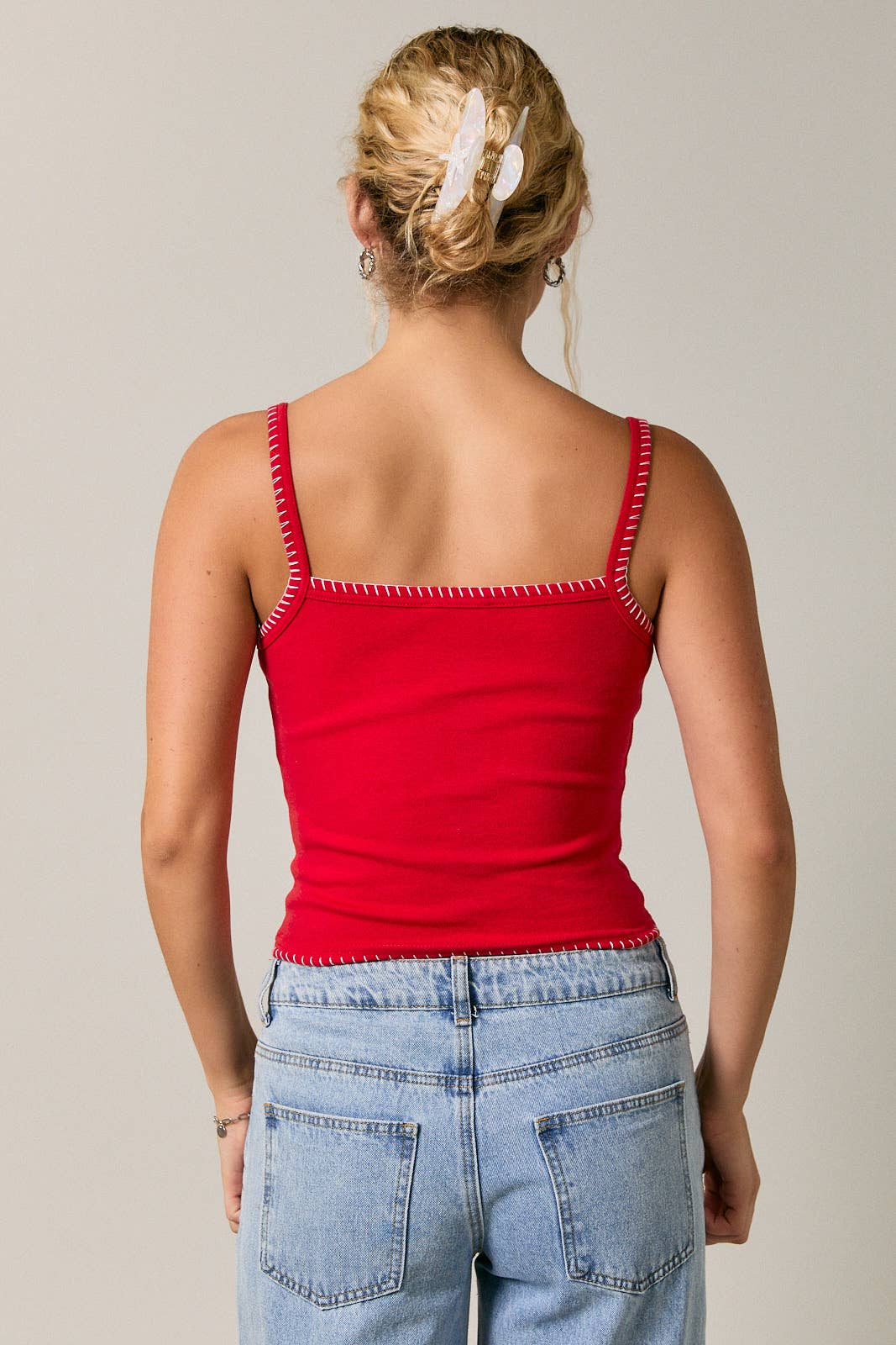 TANK TOP WITH TRIM DETAIL