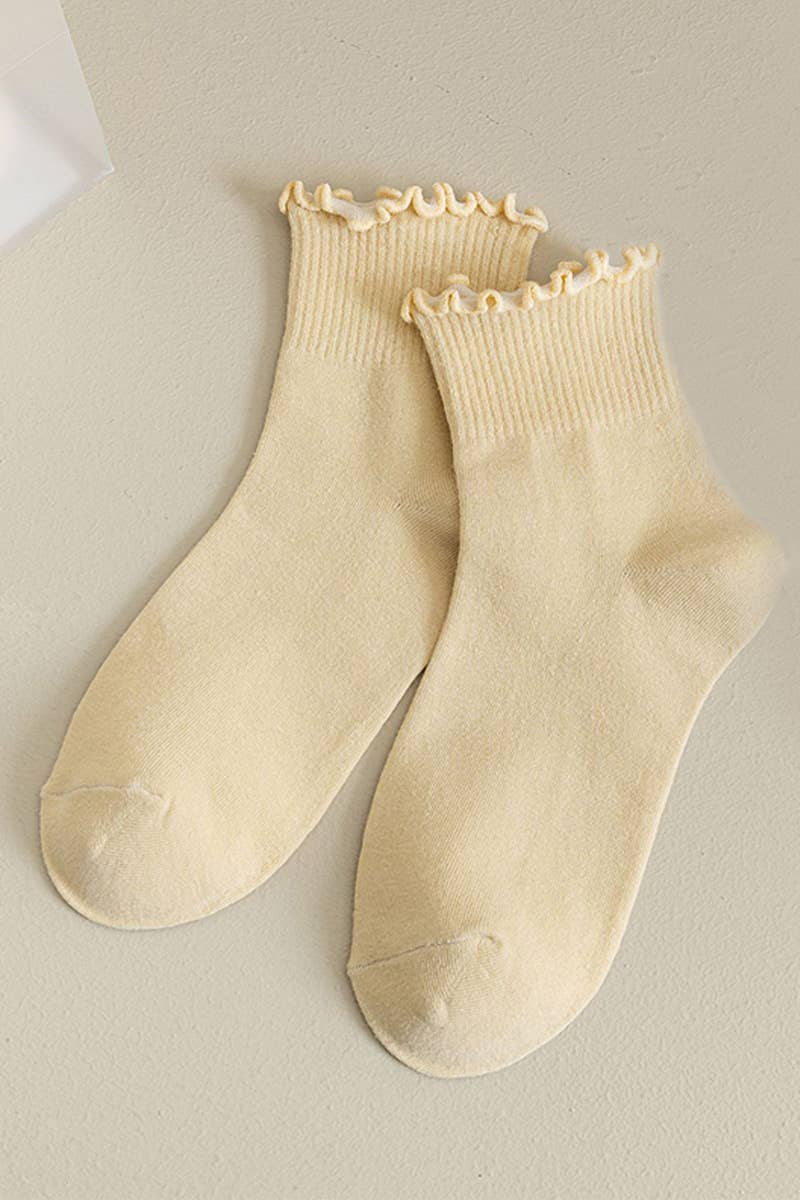 RUFFLED WOMEN ANKLE SOCKS