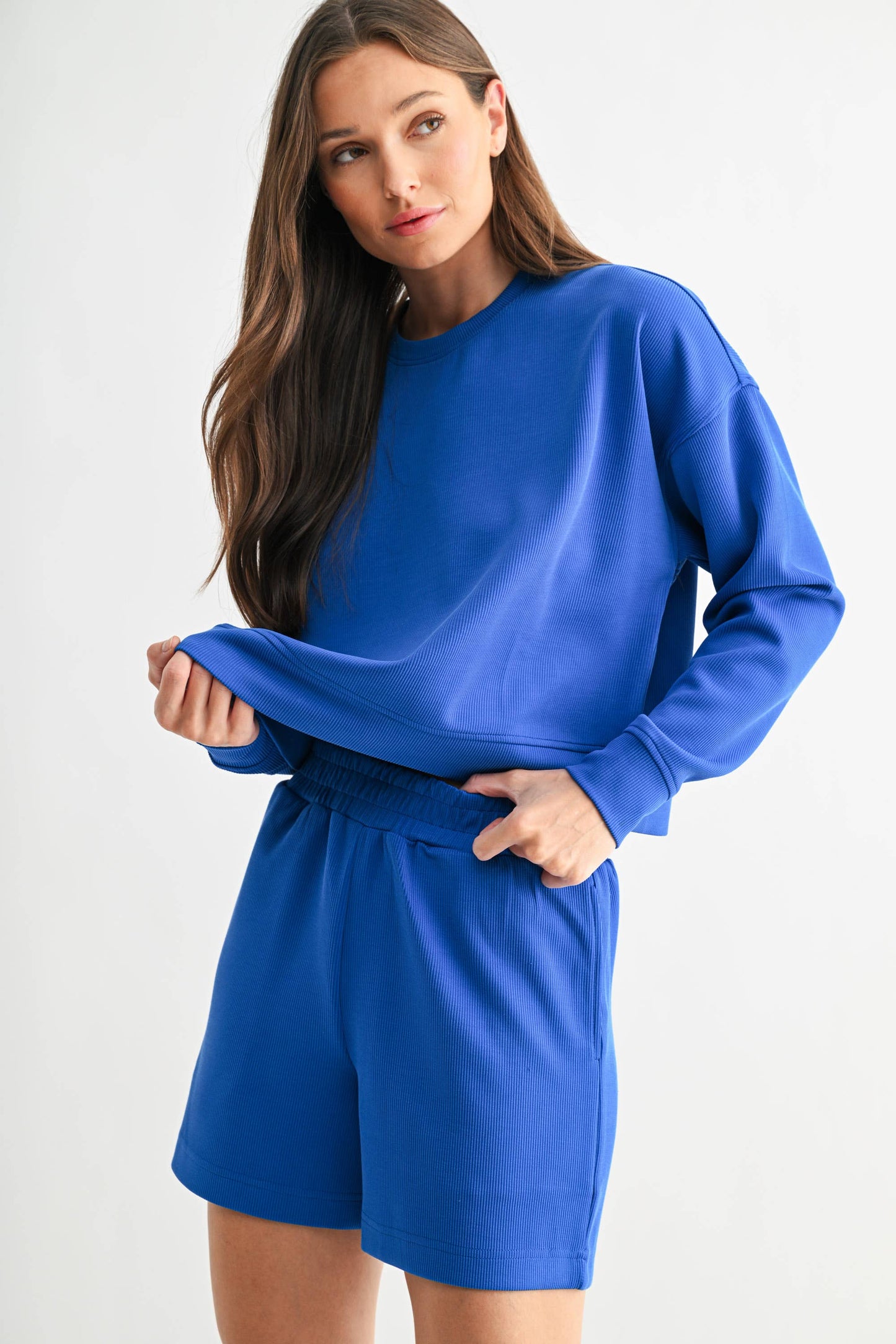 Luxe Sand Wash Rib Sweater