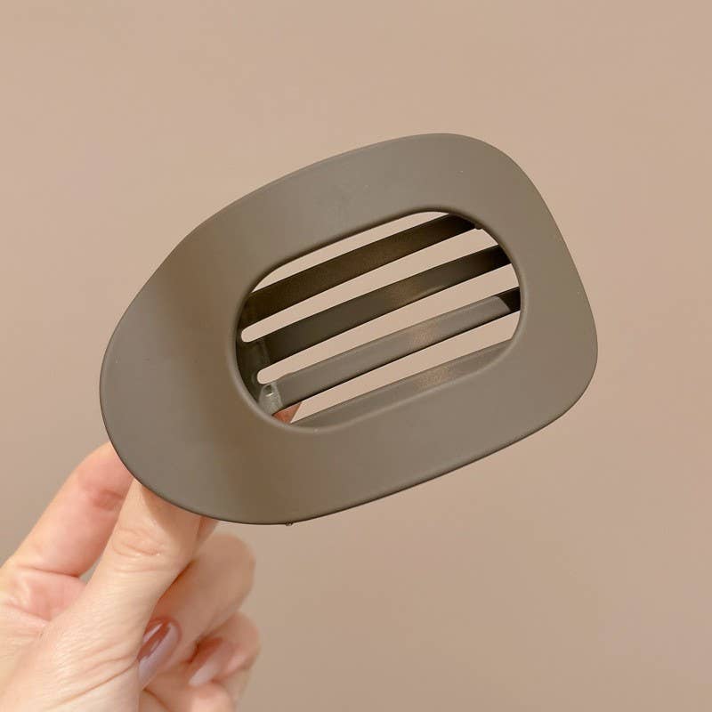 Jumbo Lay Flat Oval Hair Claw Clips Secure Styling