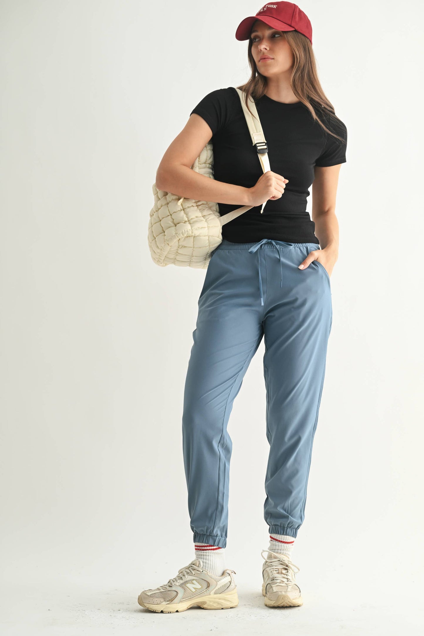 Essential Short-Sleeved Micro-Ribbed Athleisure Top
