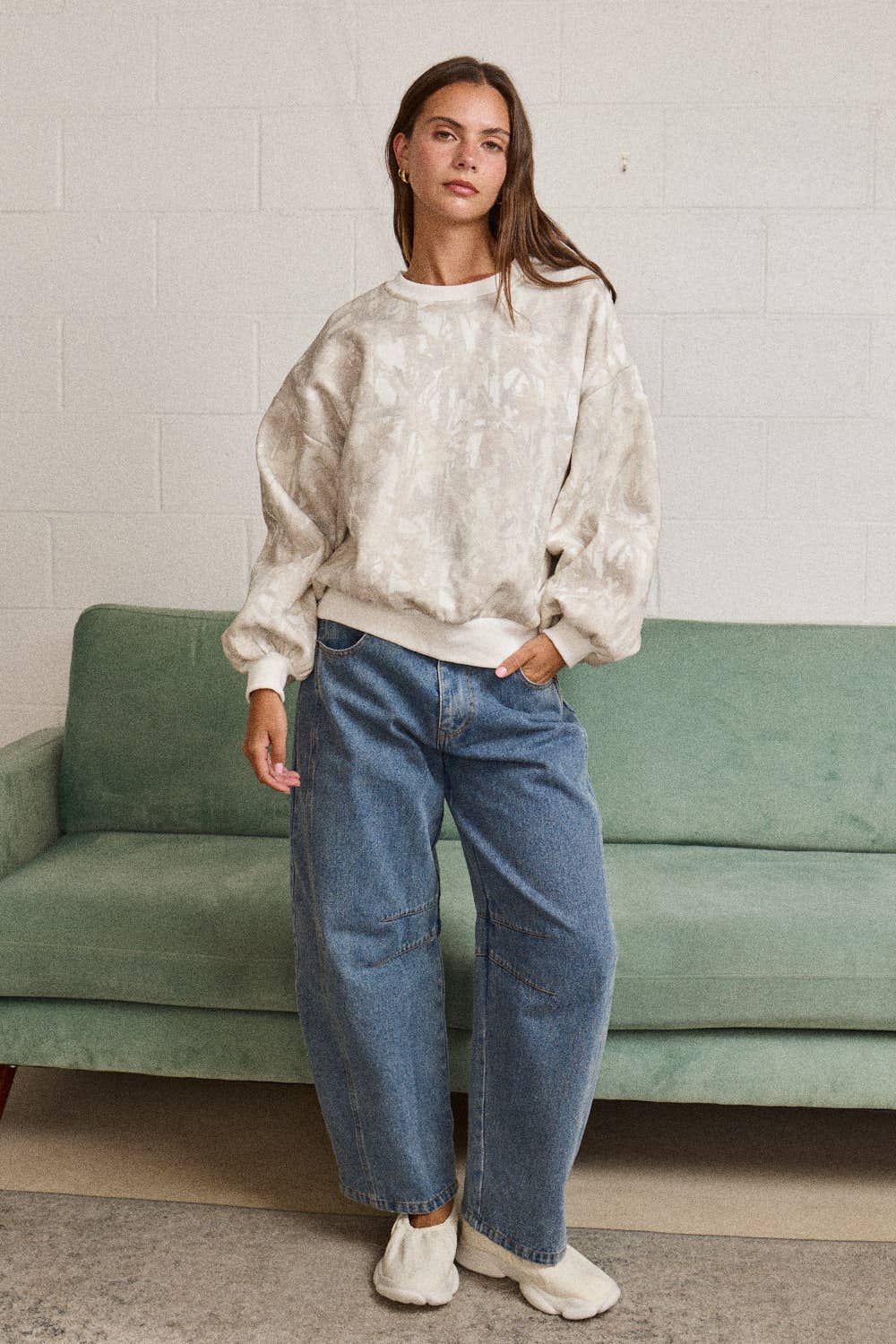 Woodland Camo Crewneck Sweatshirt