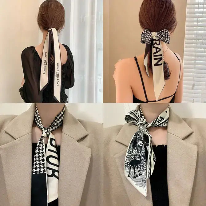 Neutral Long Twilly Scarf