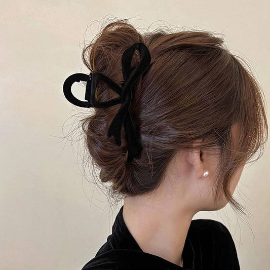 Velvet Bow Hair Clip
