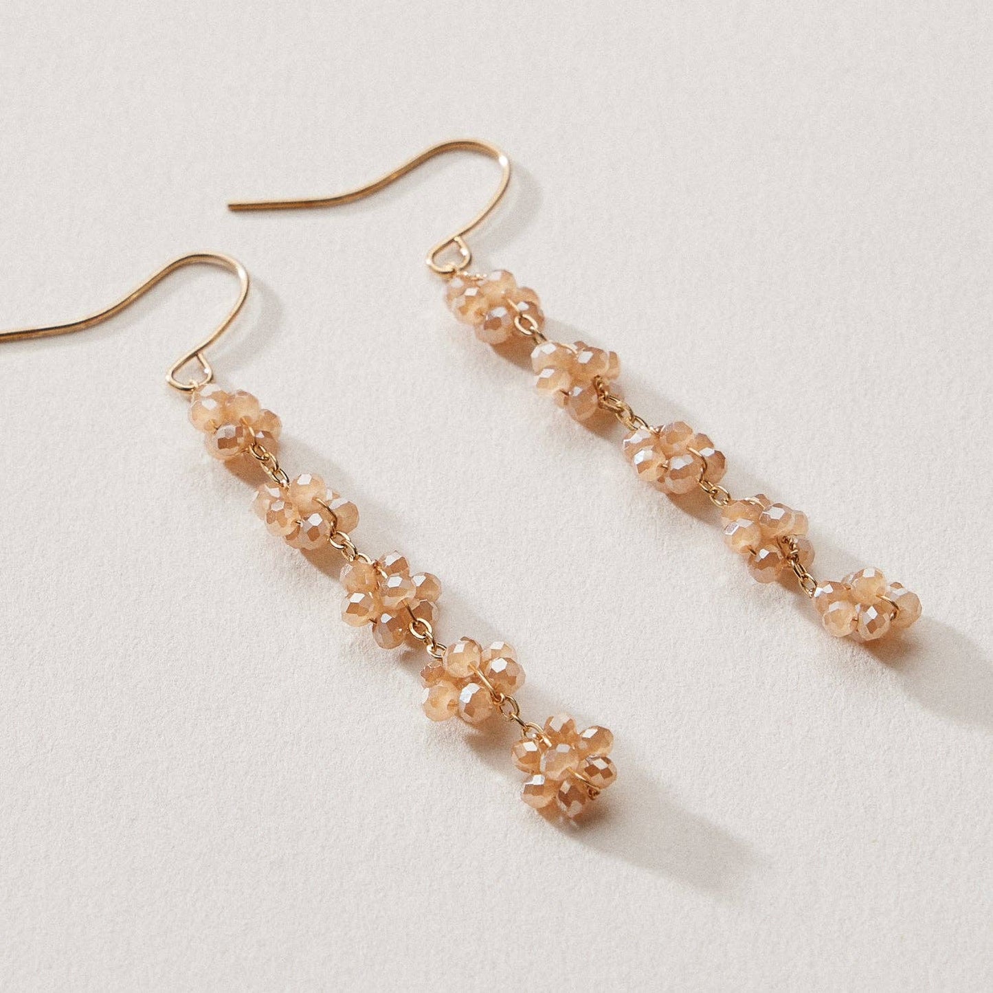 Crystal Cluster Drop Earrings