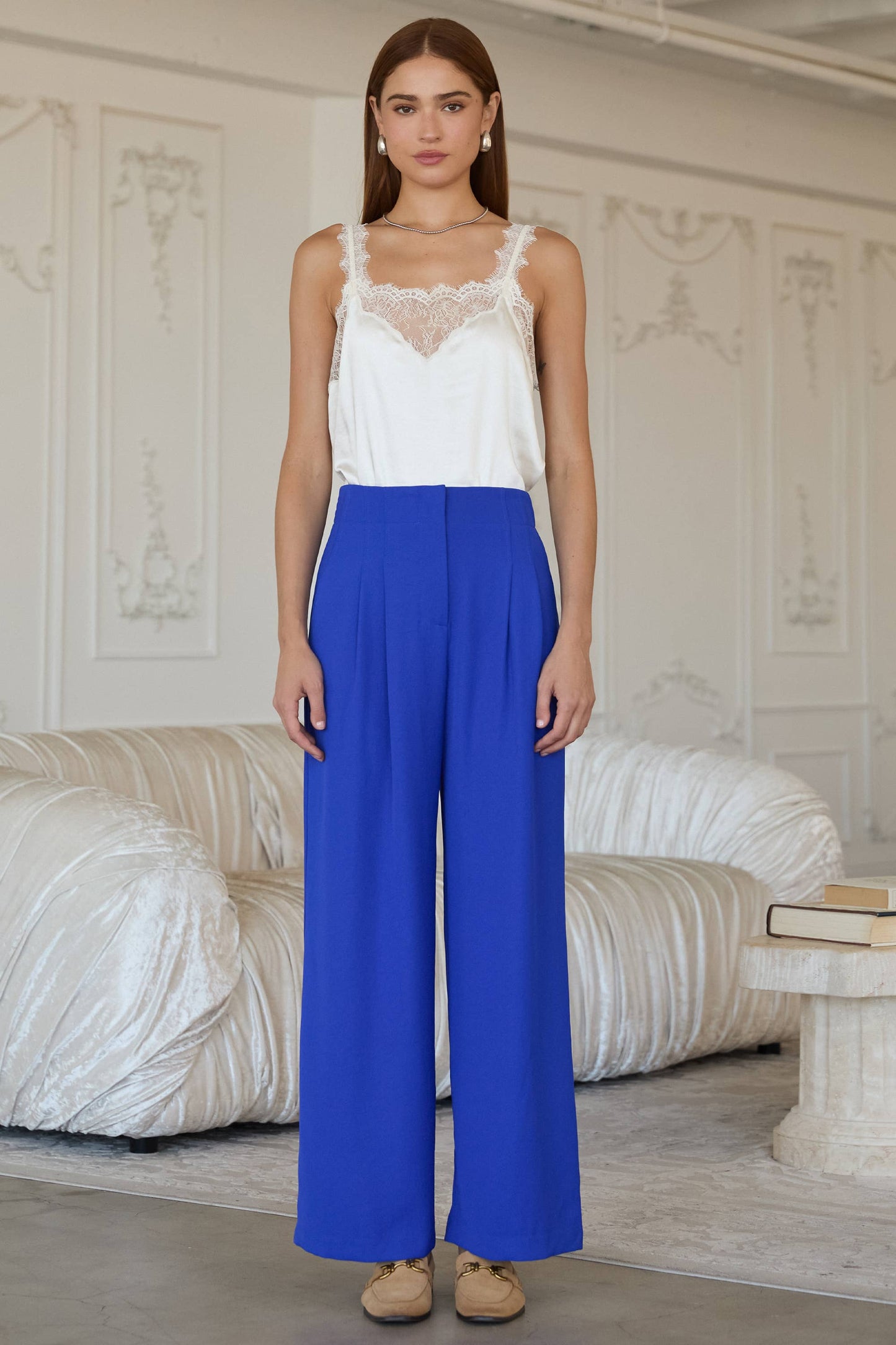 Recycled Poly Wide Leg Pants