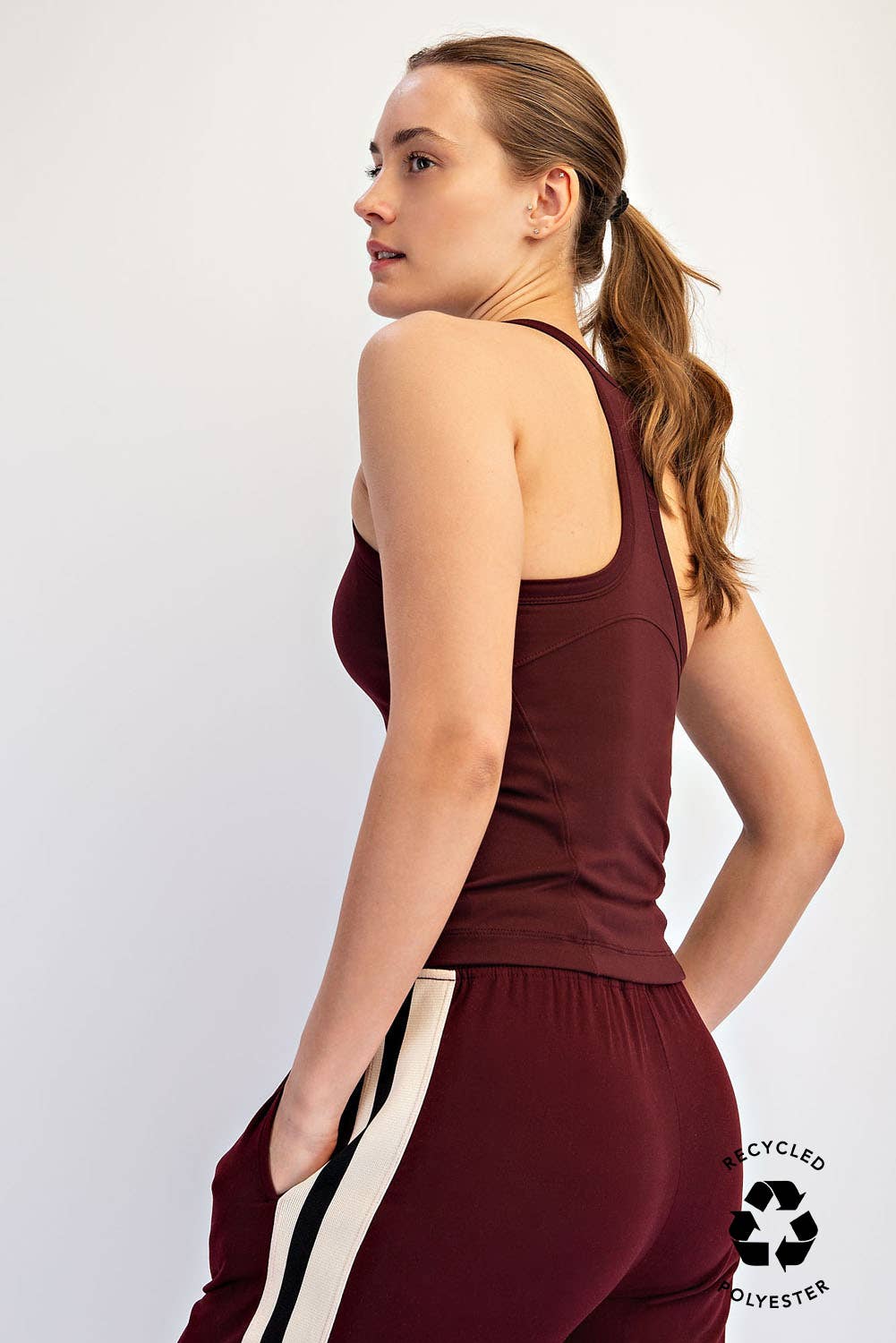 BUTTER SLEEVELESS RACER BACK TANK TOP