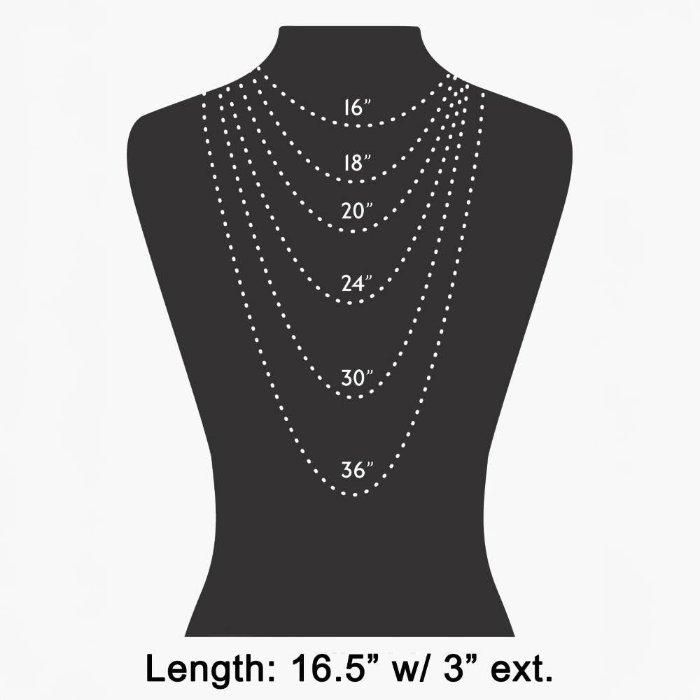 Mixed Oval Pave Chain Necklace