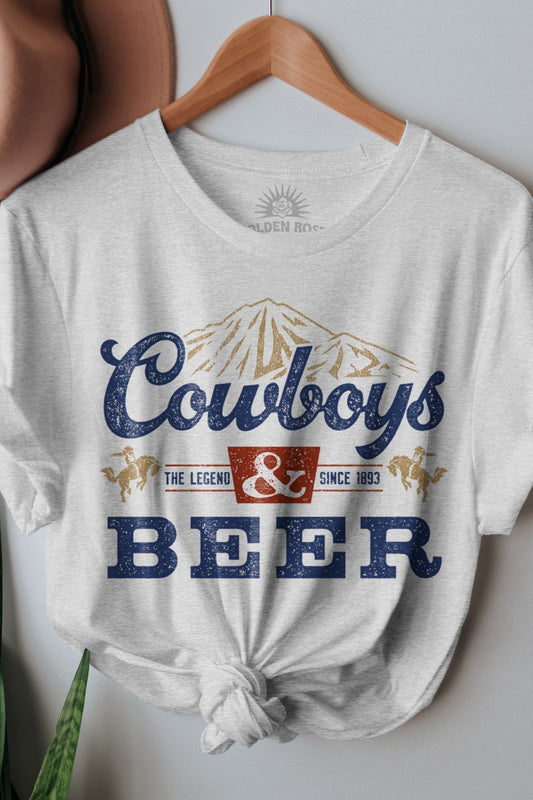 Cowboys & Beer Oversized Tee