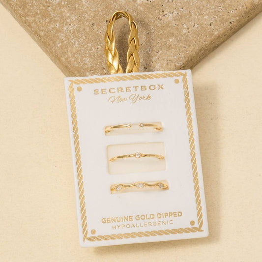Secret Box Dainty Rings Set