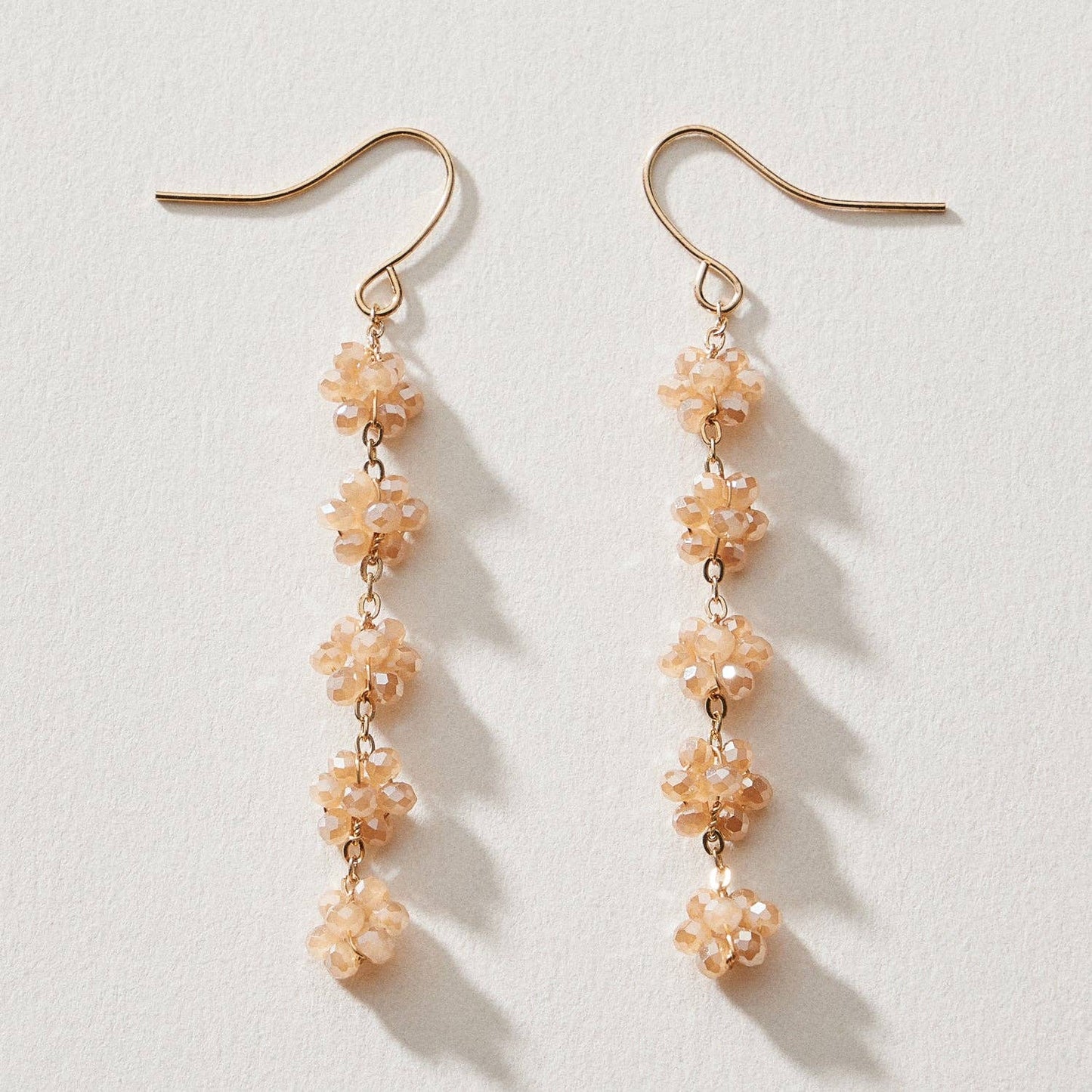 Crystal Cluster Drop Earrings
