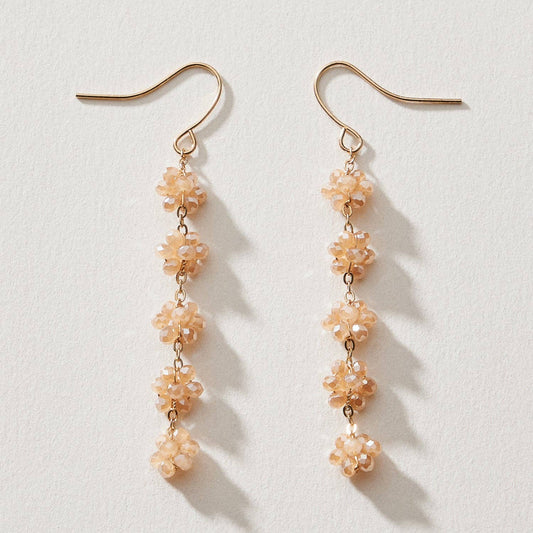Crystal Cluster Drop Earrings