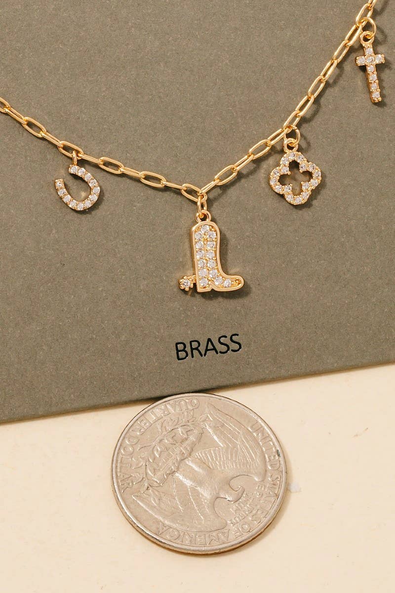 Western Charms Chain Necklace