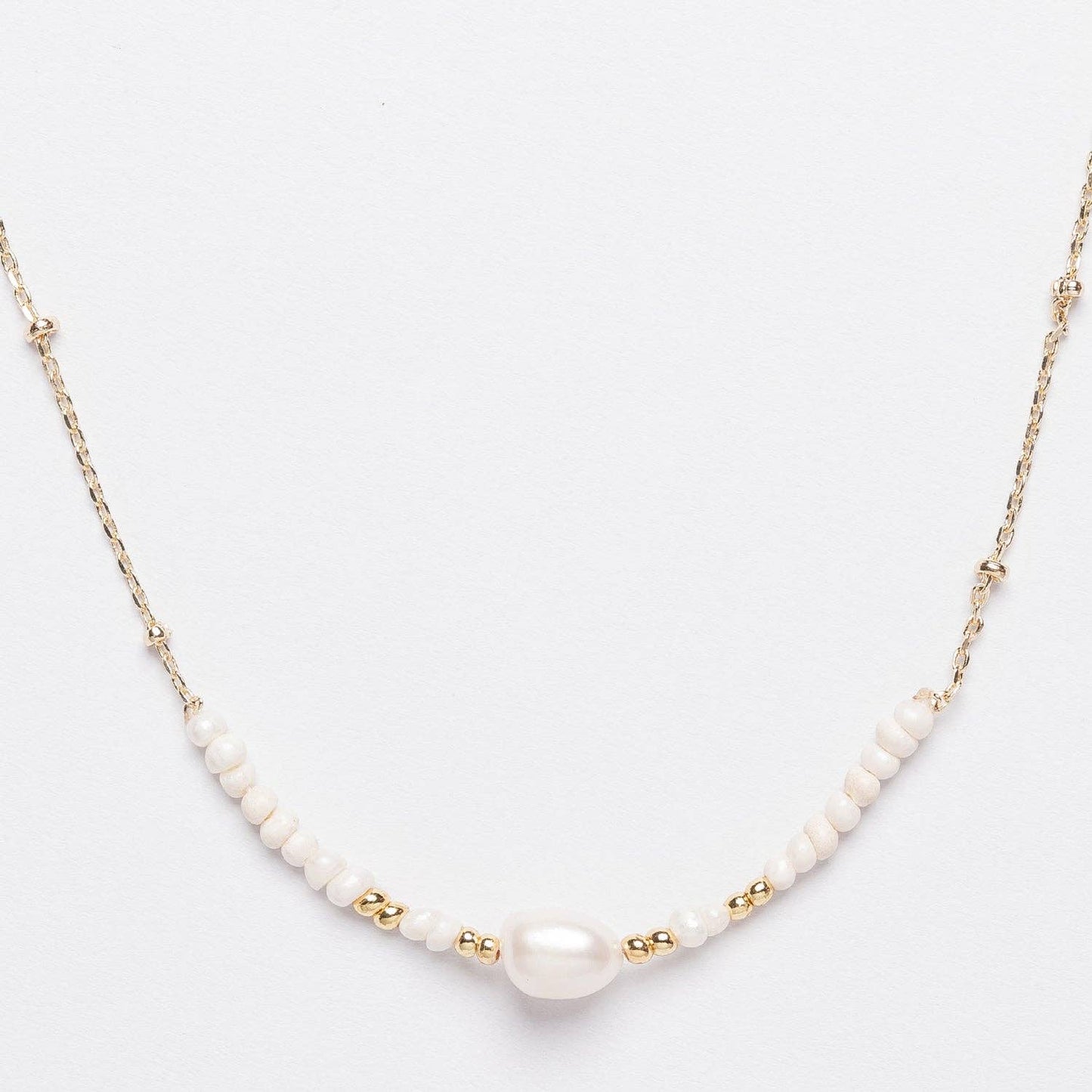 Gold Dipped Freshwater Pearl Necklace