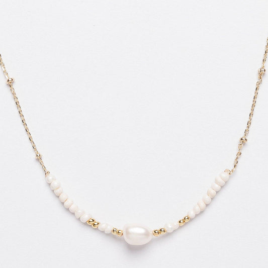 Gold Dipped Freshwater Pearl Necklace