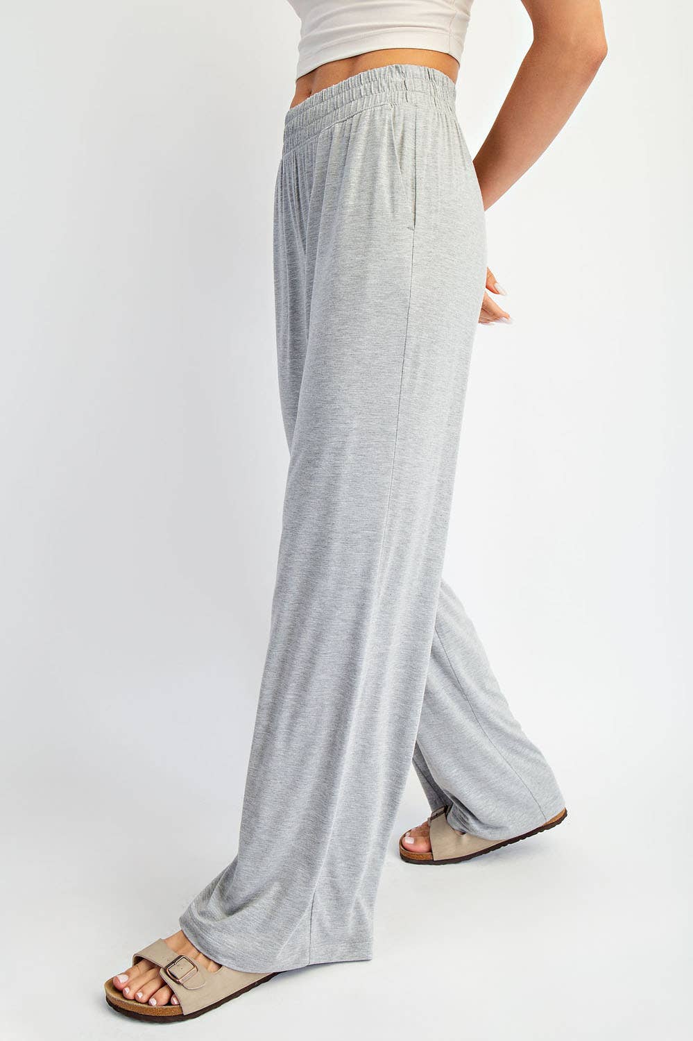 VISCOSE MODAL WIDE LEG PANT