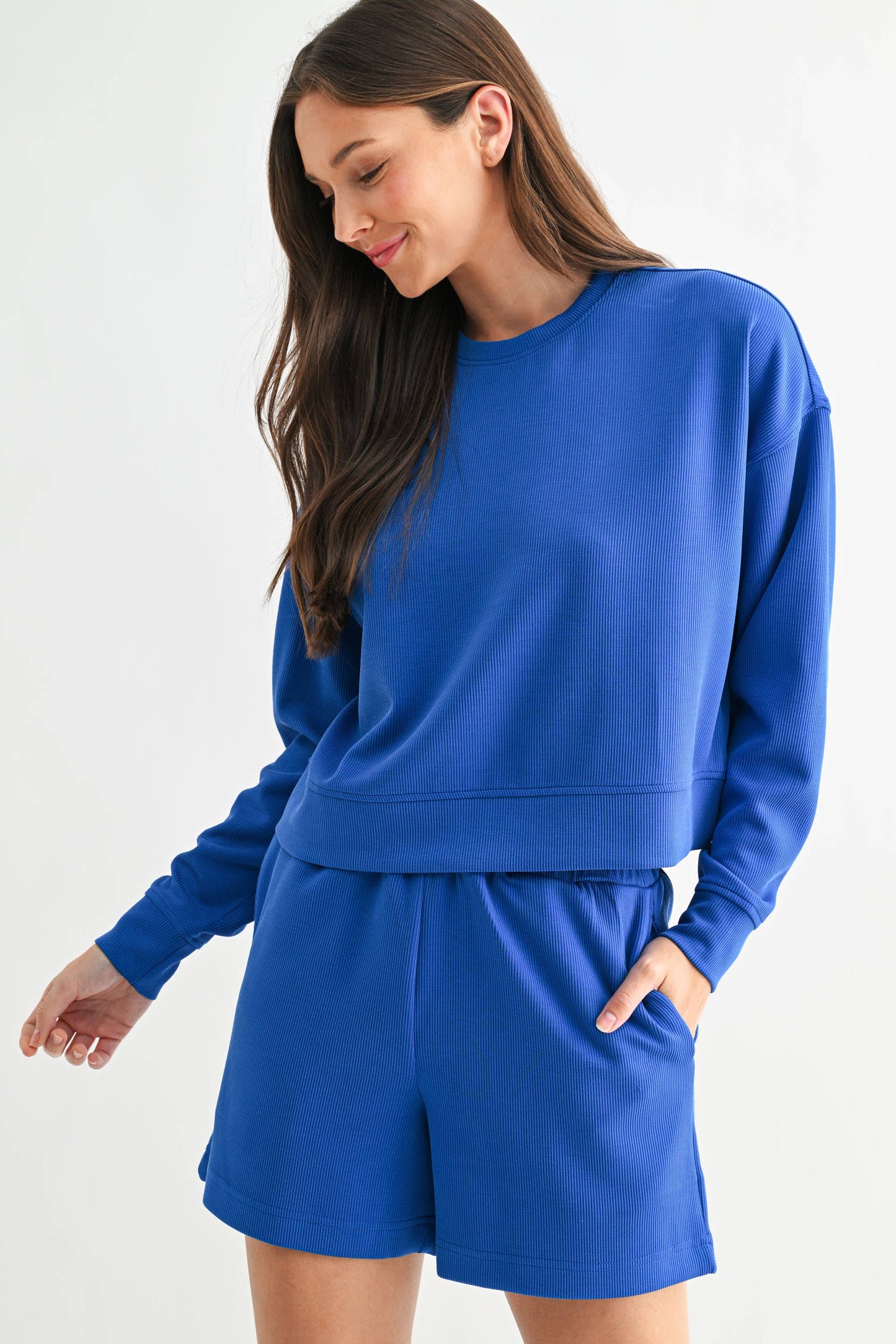 Luxe Sand Wash Rib Sweater