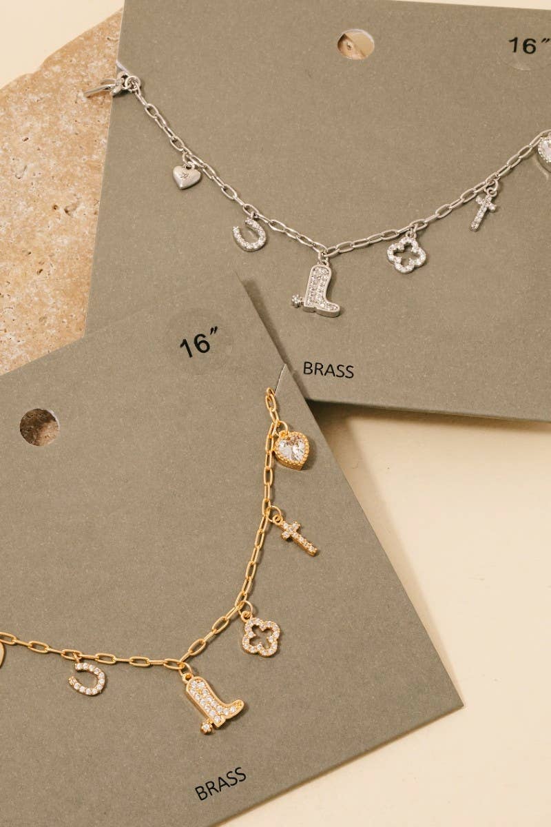 Western Charms Chain Necklace