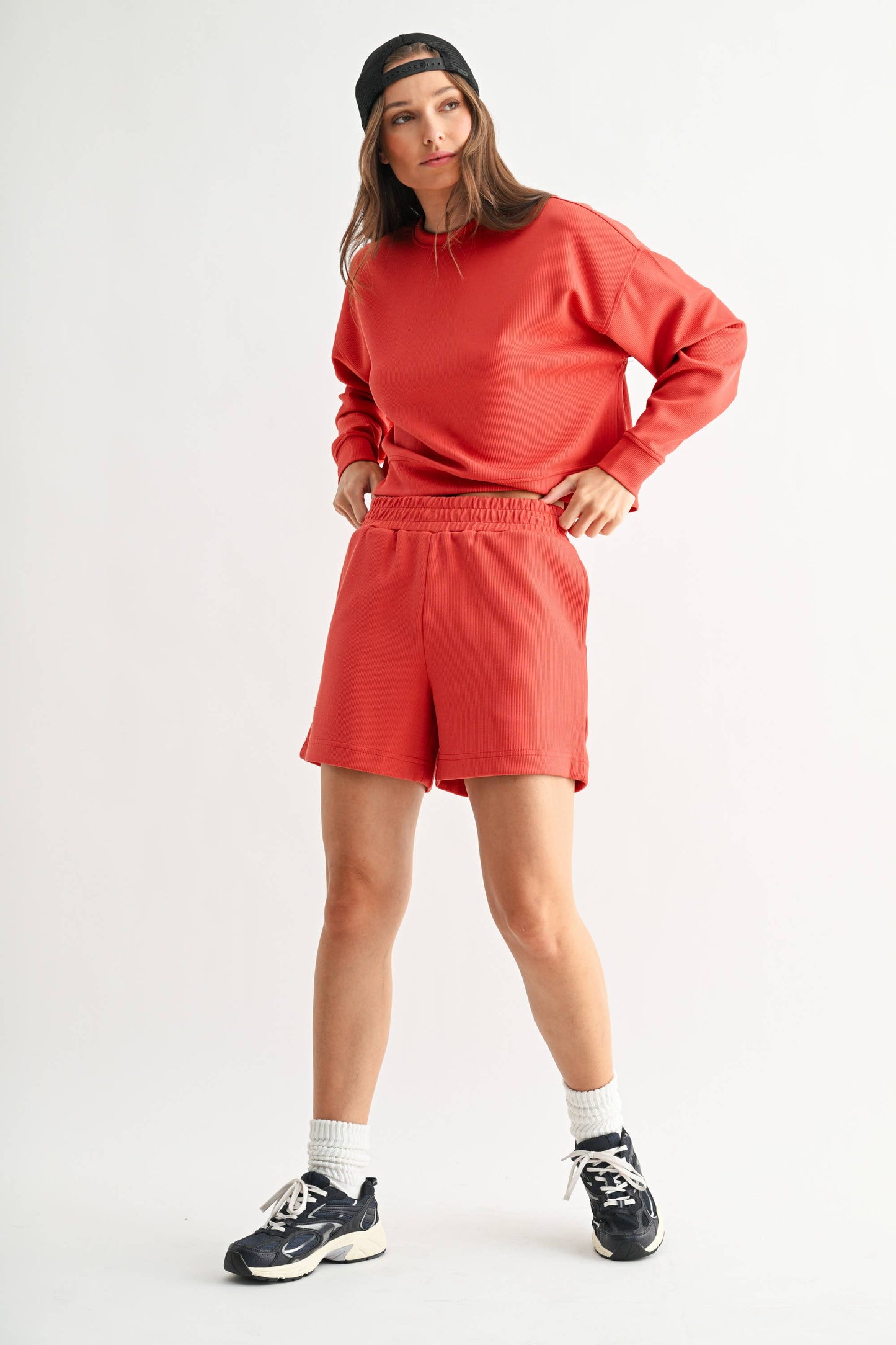 Luxe Sand Wash Rib Sweater