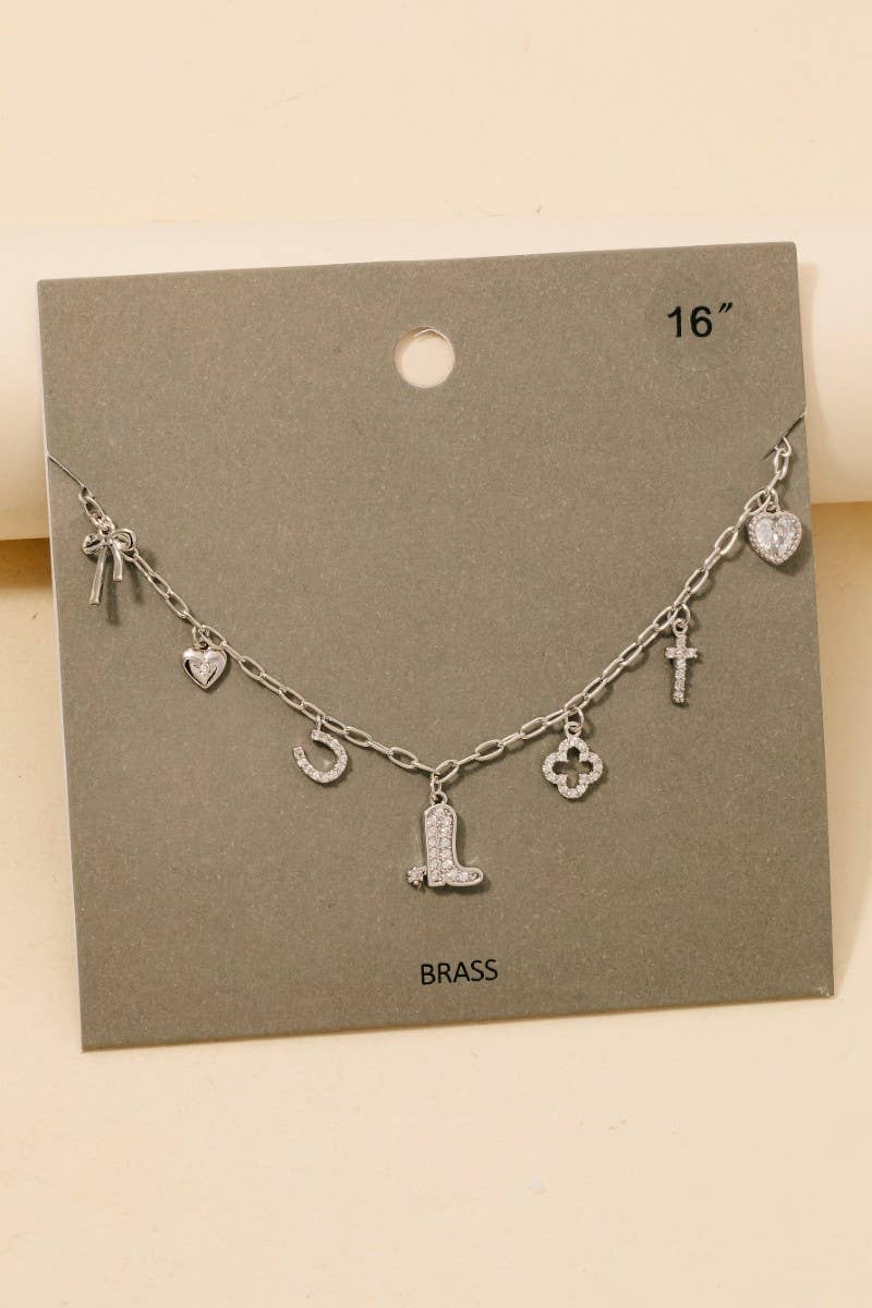 Western Charms Chain Necklace