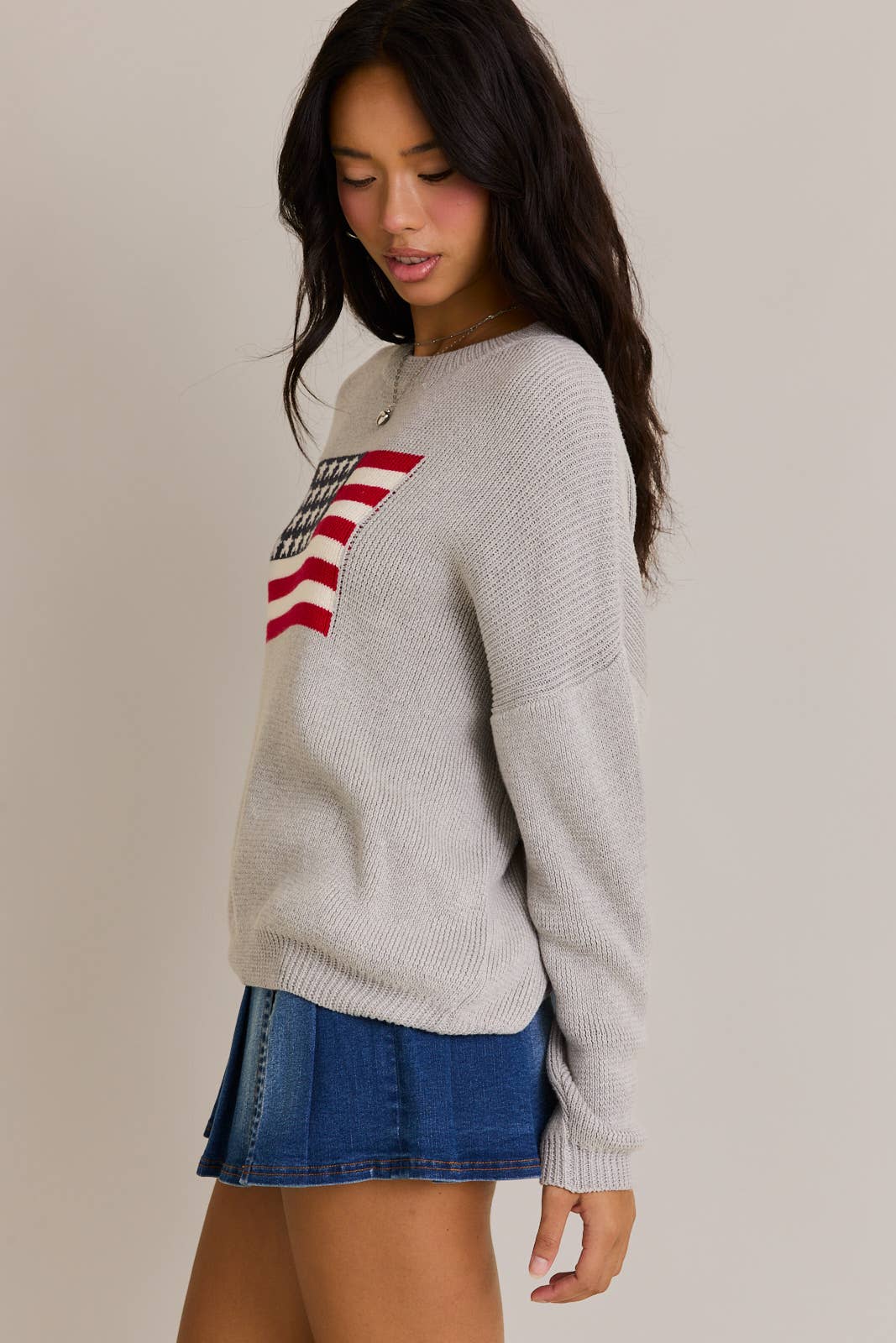 USA FLAG SWEATER TOP